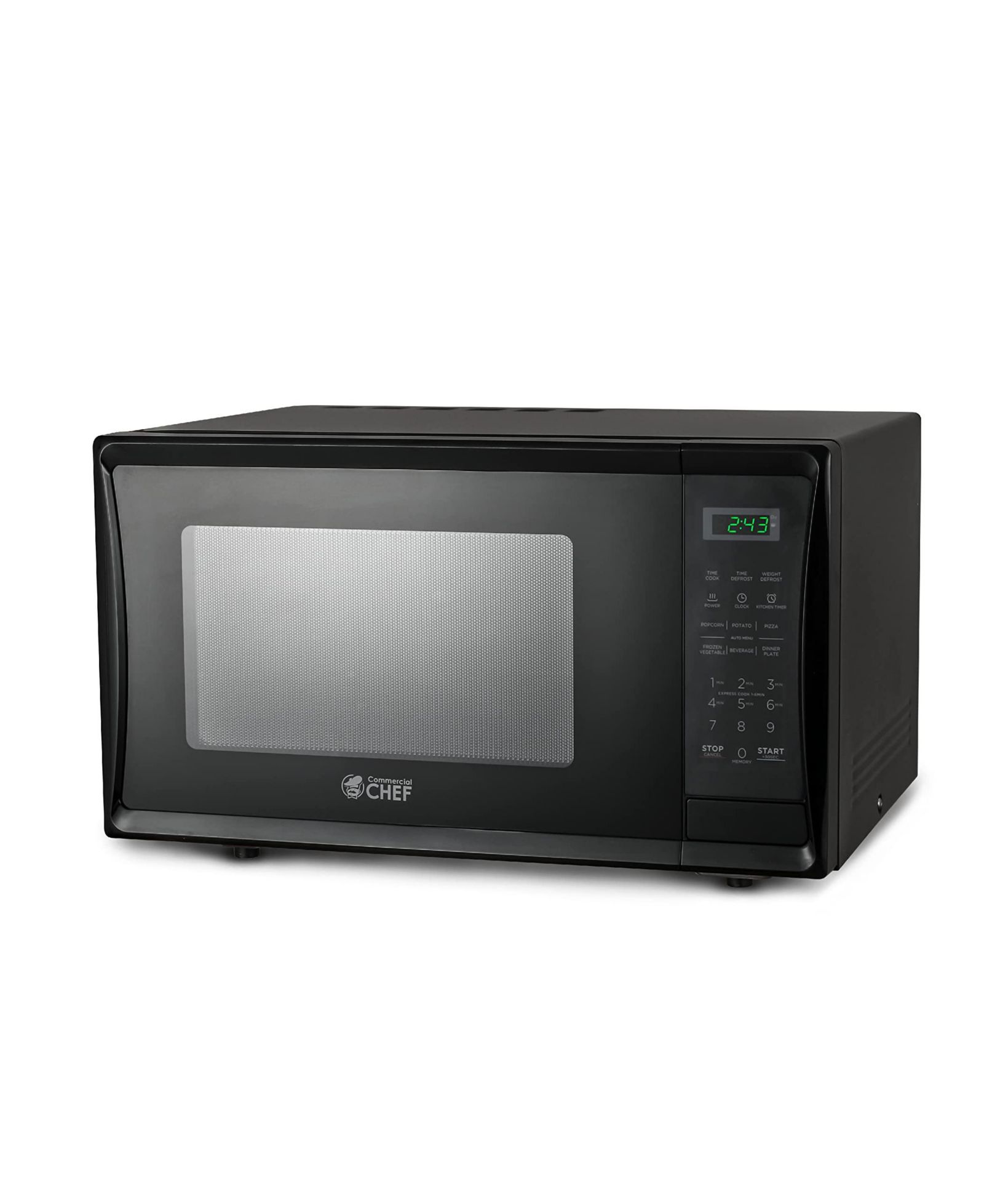 COMMERCIAL CHEF 1.1 Cu. Ft. 1000W Countertop Microwave Oven