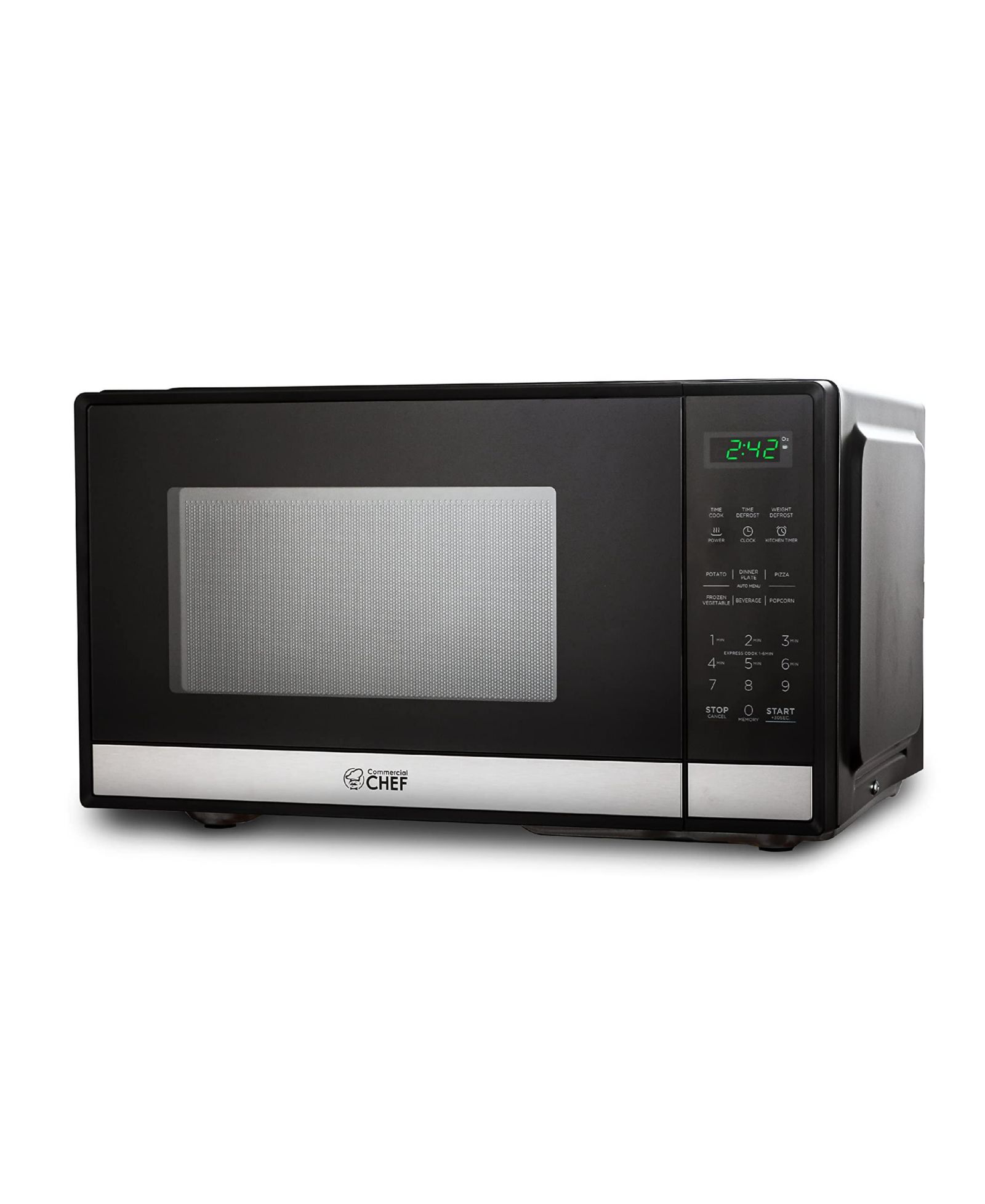 Микроволновая печь COMMERCIAL CHEF 0.9 Cu. Ft. 900W, Stainless Steel