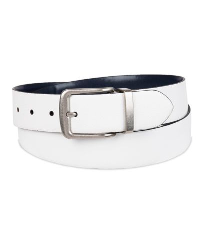 35MM Tommy Bahama Men's Two-In-One Reversible Cushion Inlaid Casual Belt
