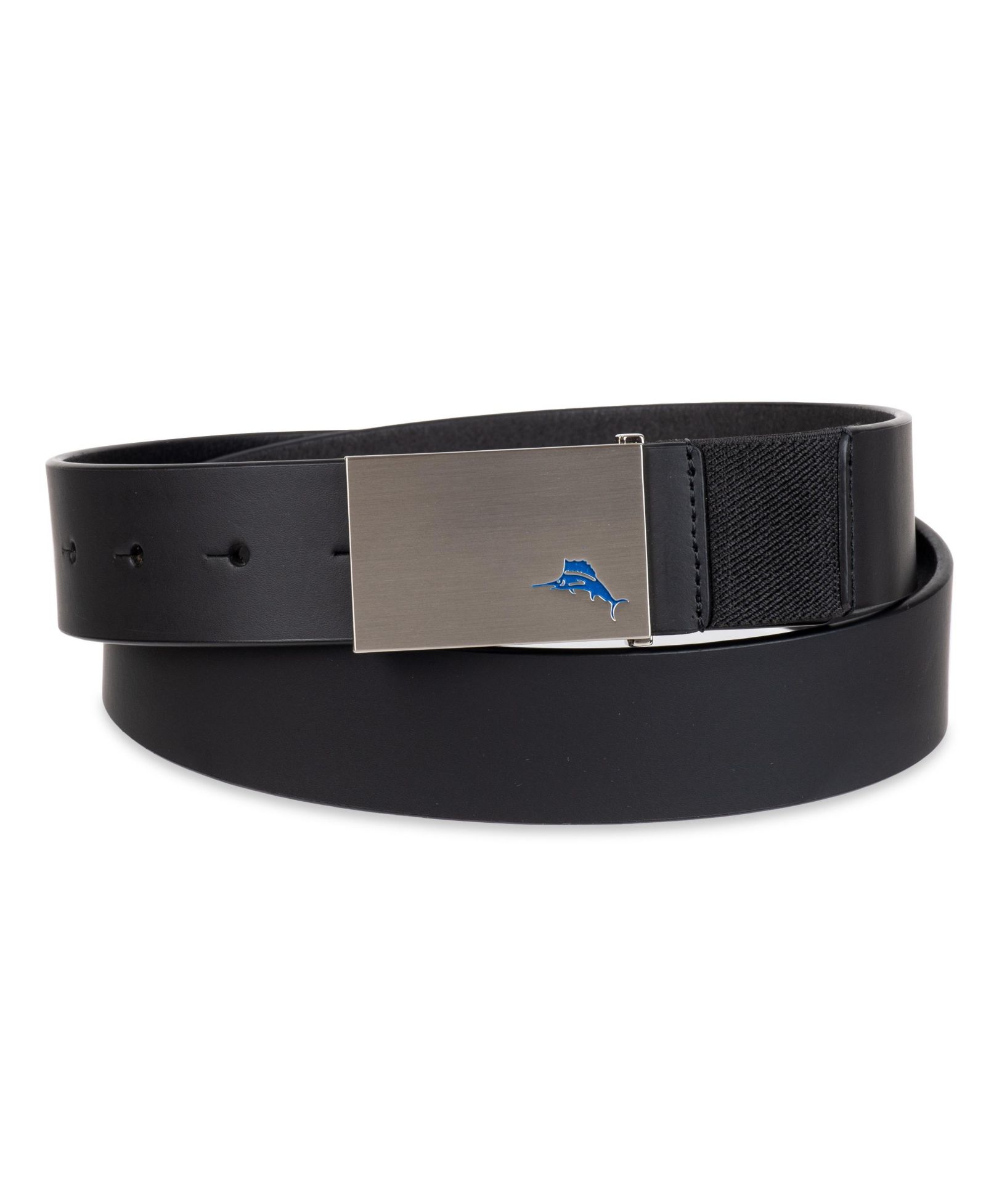 35MM Tommy Bahama Men's Plaque Buckle Casual Stretch Golf Belt