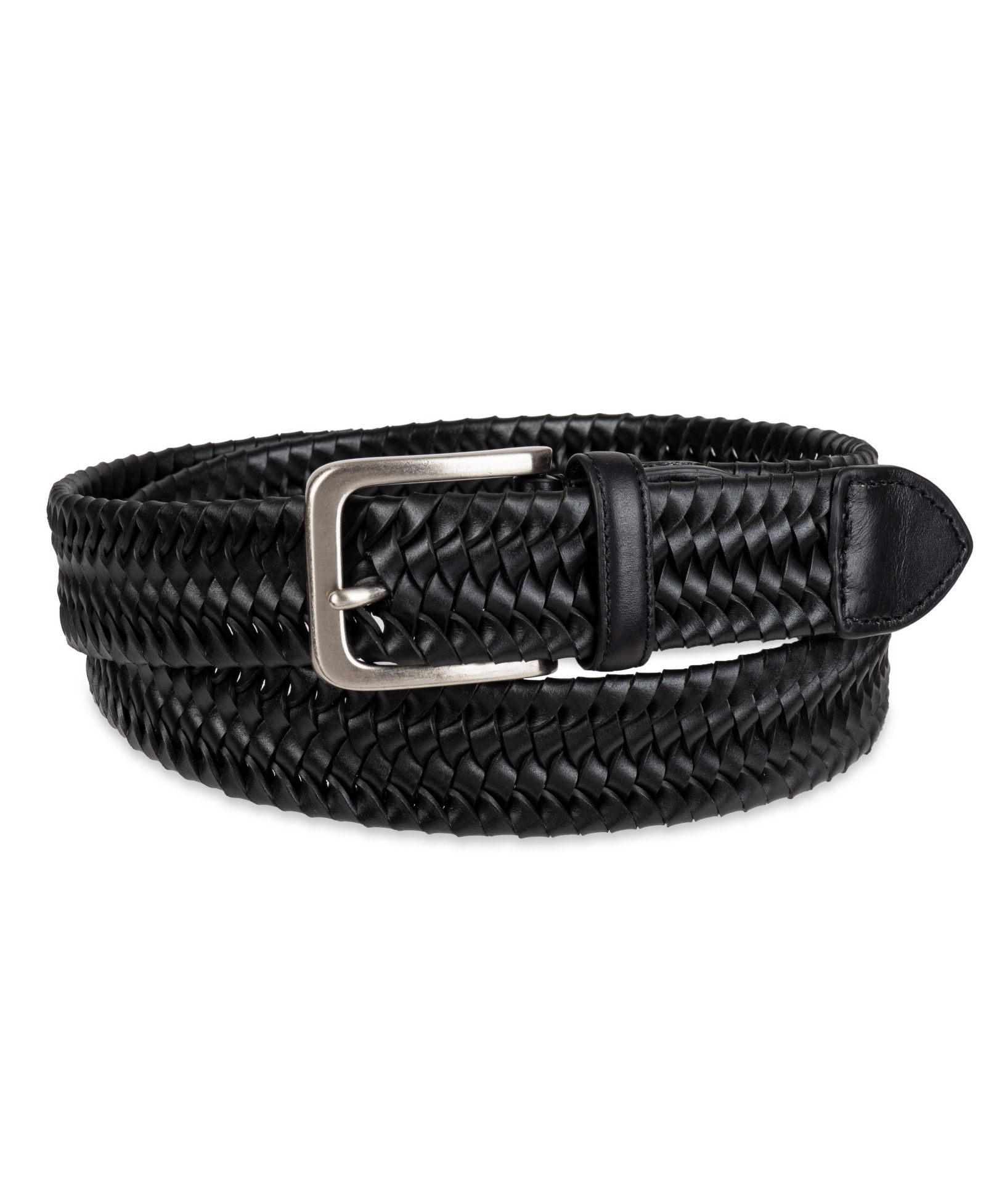 35MM Tommy Bahama Men's Casual Stretch Braided Leather Belt
