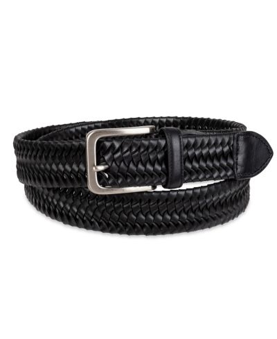 35MM Tommy Bahama Men's Casual Stretch Braided Leather Belt