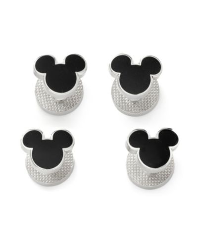 Disney Набор мужских сережек-гвоздик с силуэтом Микки Мауса, упаковка 4 шт.