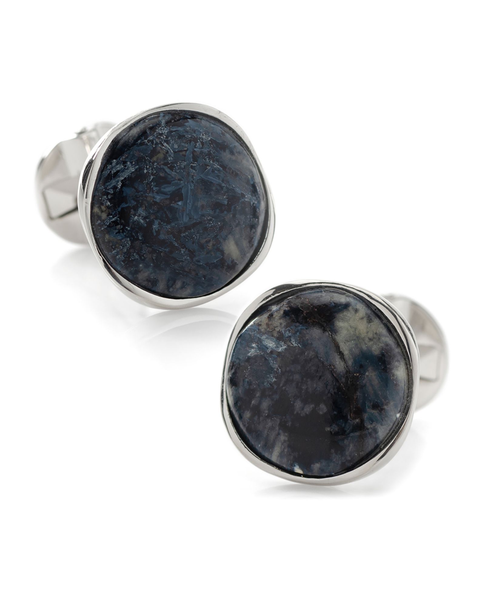 Запонки Ox & Bull Trading Co. Men's Sterling Silver Classic Formal Pietersite
