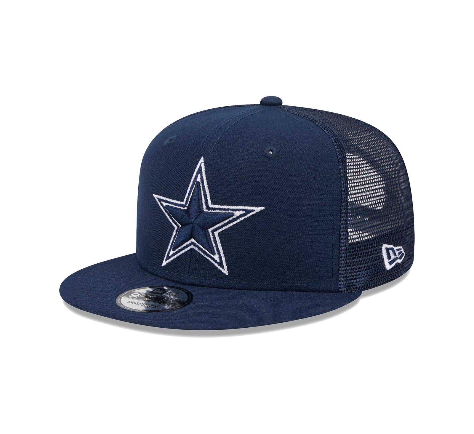 New Era Мужская кепка Dallas Cowboys Main Trucker 9FIFTY Snapback, темно-синяя