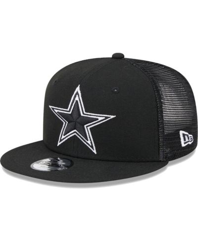 Детская кепка New Era Black Dallas Cowboys Main B-Dub 9FIFTY Trucker регулируемая