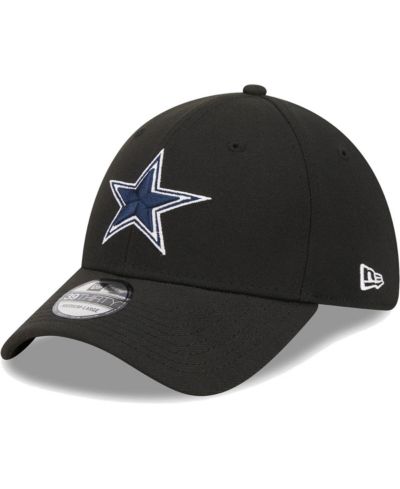 Men's New Era Black Dallas Cowboys Main 39THIRTY Flex Hat