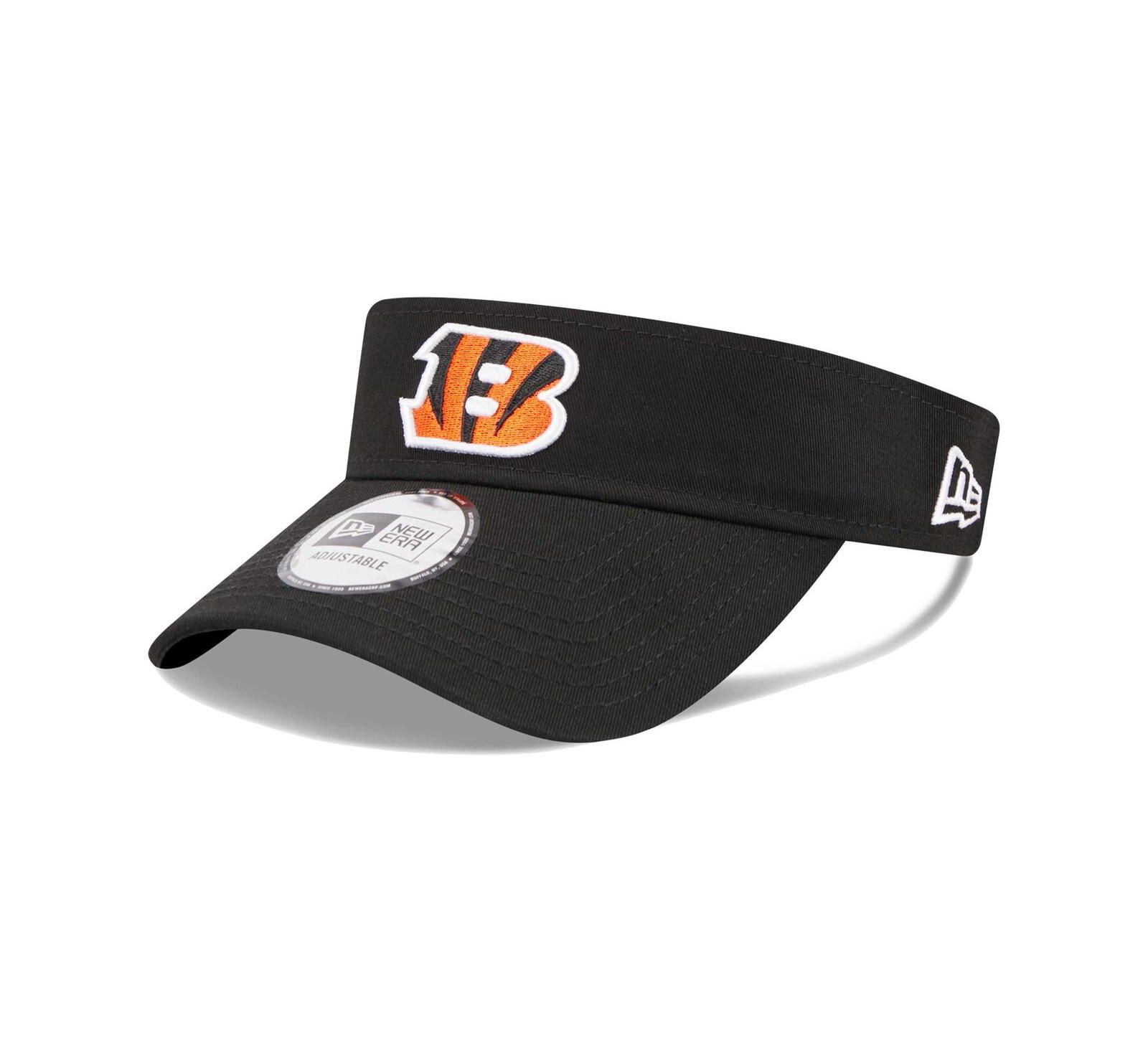 Men's New Era Black Cincinnati Bengals Main Adjustable Visor