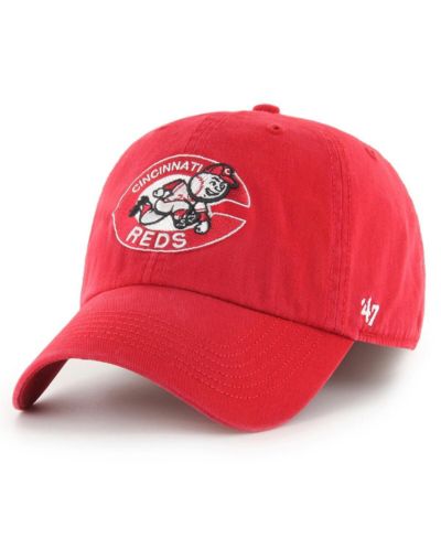 Мужская кепка '47 Brand Cincinnati Reds Cooperstown Collection Franchise Fitted Red