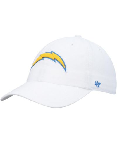 Мужская регулируемая кепка '47 Brand White Los Angeles Chargers Clean Up Hat
