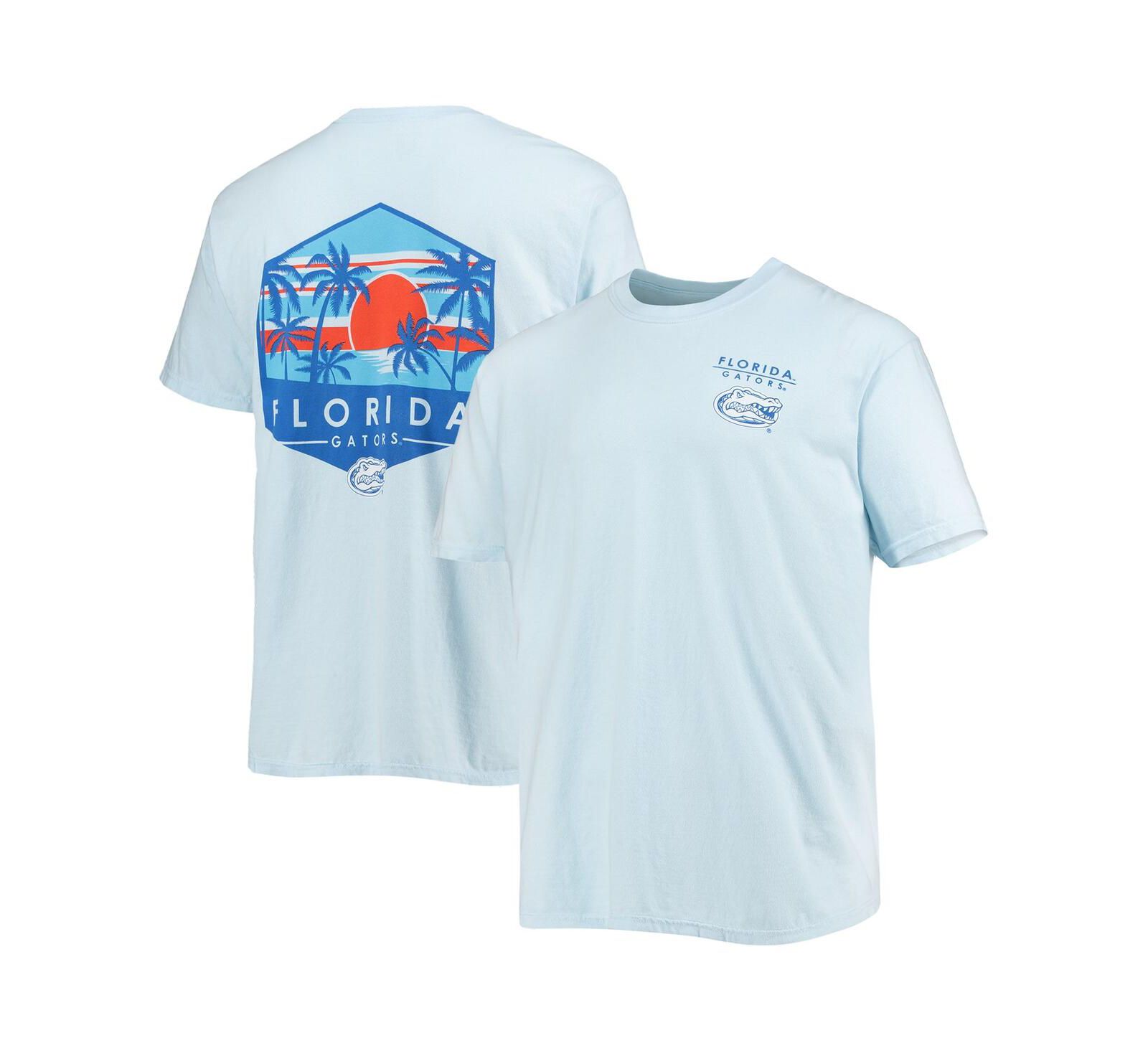 Мужская футболка Image One Light Blue Florida Gators Landscape Shield Comfort Colors