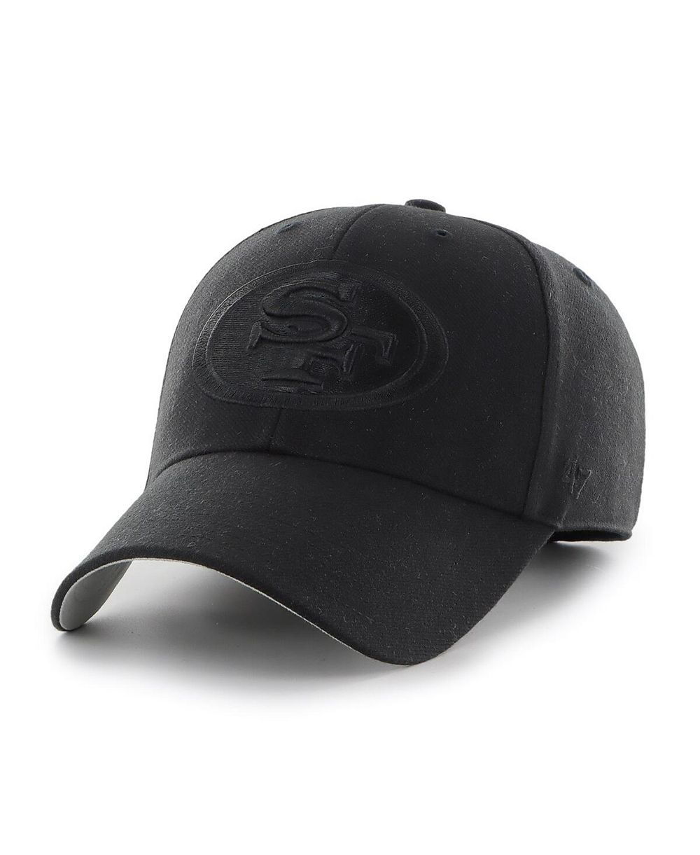 Men's '47 Brand Black San Francisco 49ers Tonal MVP Adjustable Hat