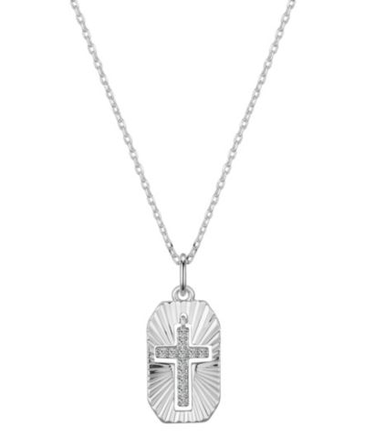 Подвеска Unwritten Cubic Zirconia Cross Pendant Necklace