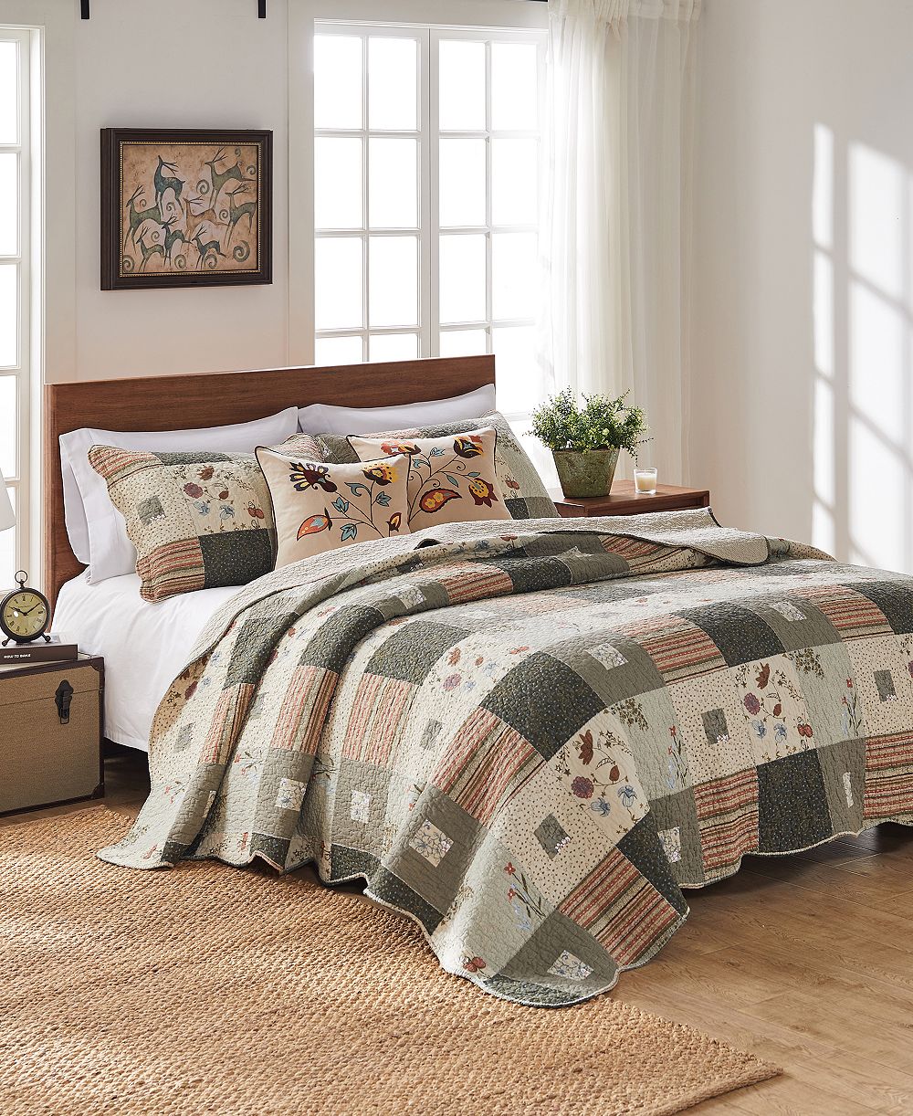 Комплект покрывала Greenland Home Fashions Sedona Desert Wildflowers 5 Piece King