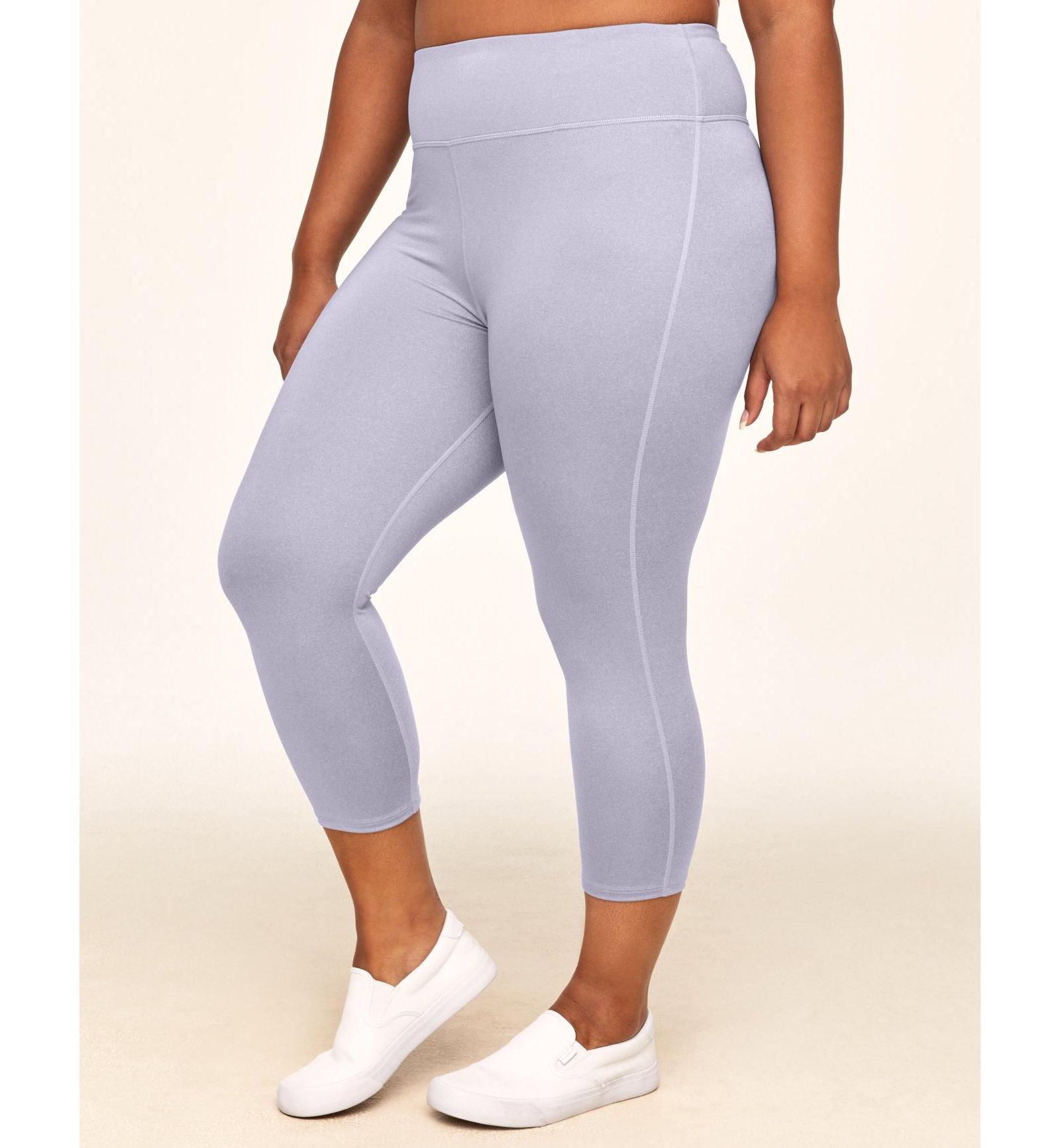Adore Me Plus Size Haley Heathered Crop Compression леггинсы