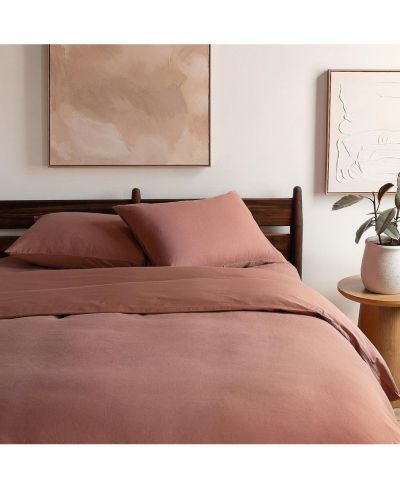 Комплект из 3 предметов Bokser Home French Linen and Cotton Duvet & Sham, Full/Queen