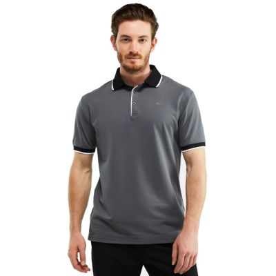 Men's Classic-Fit Cotton-Blend Pique Polo Shirt with Contrast Collar for Big & Tall