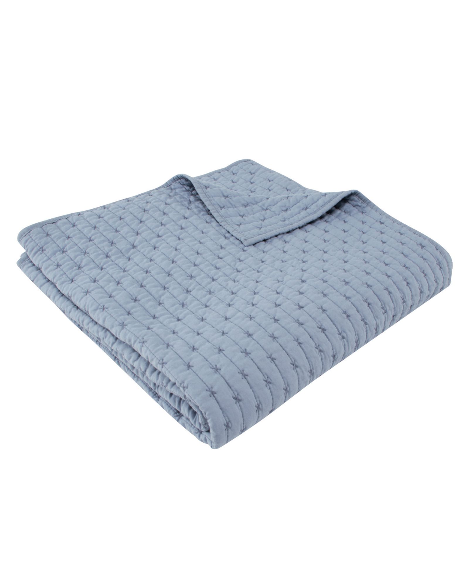 Levtex Cross Stitch Reversible Quilted Throw, 50" x 60"