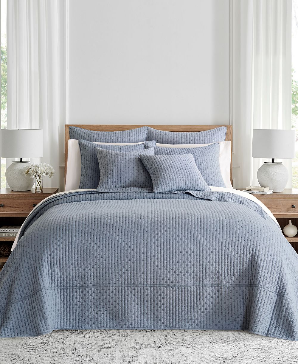 Levtex Home Cross Stitch Stitching 3-Pc. Bedspread Set, Full