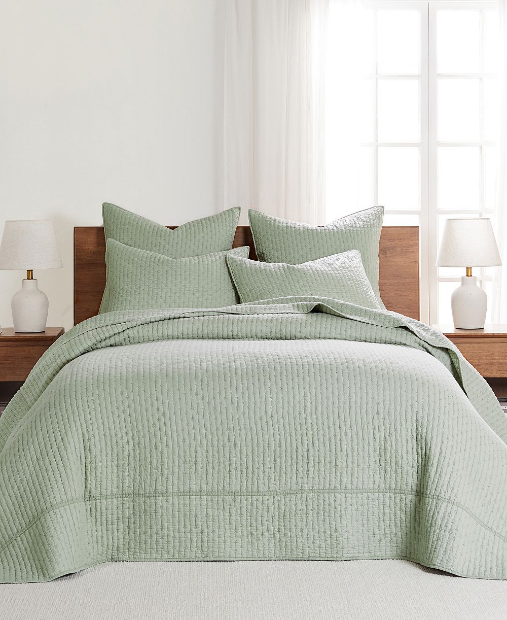 Levtex Home Cross Stitch Stitching 2-Pc. Bedspread Set, Twin/Twin XL