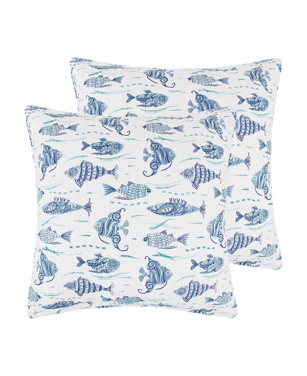Набор из 2 наволочек Levtex Home Laida Beach Whimsical Fish, European