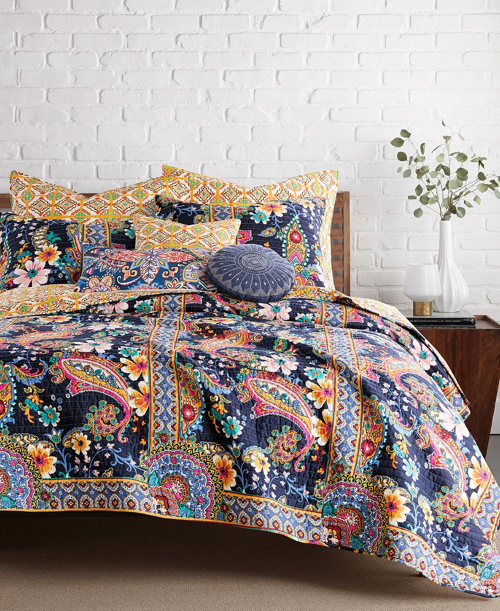 Декоративный стеганый комплект Levtex Home Bertelli Paisley, 2 шт., Twin/Twin XL