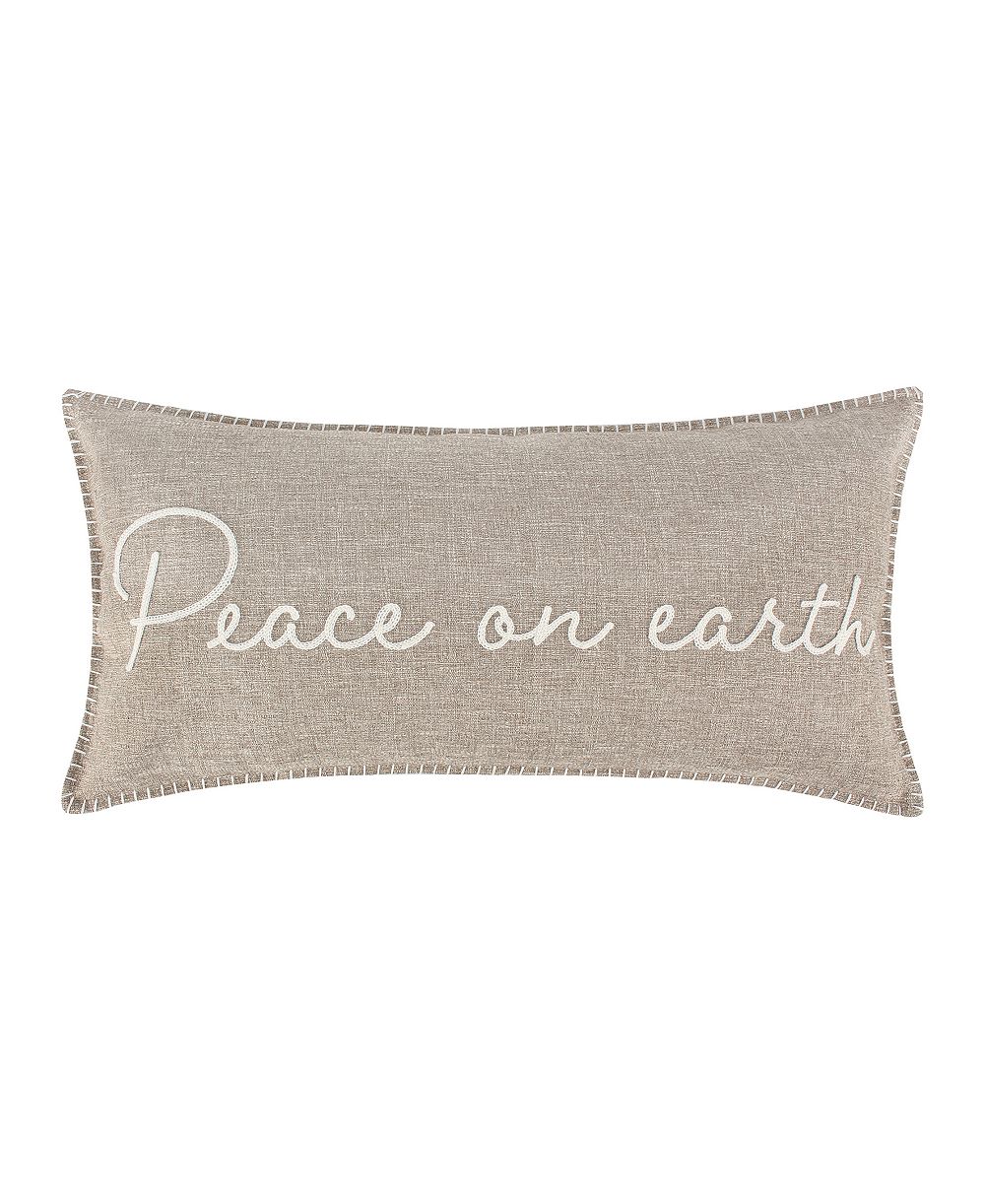 Levtex Winterberry Forest Peace On Earth декоративная подушка, 12" x 24"
