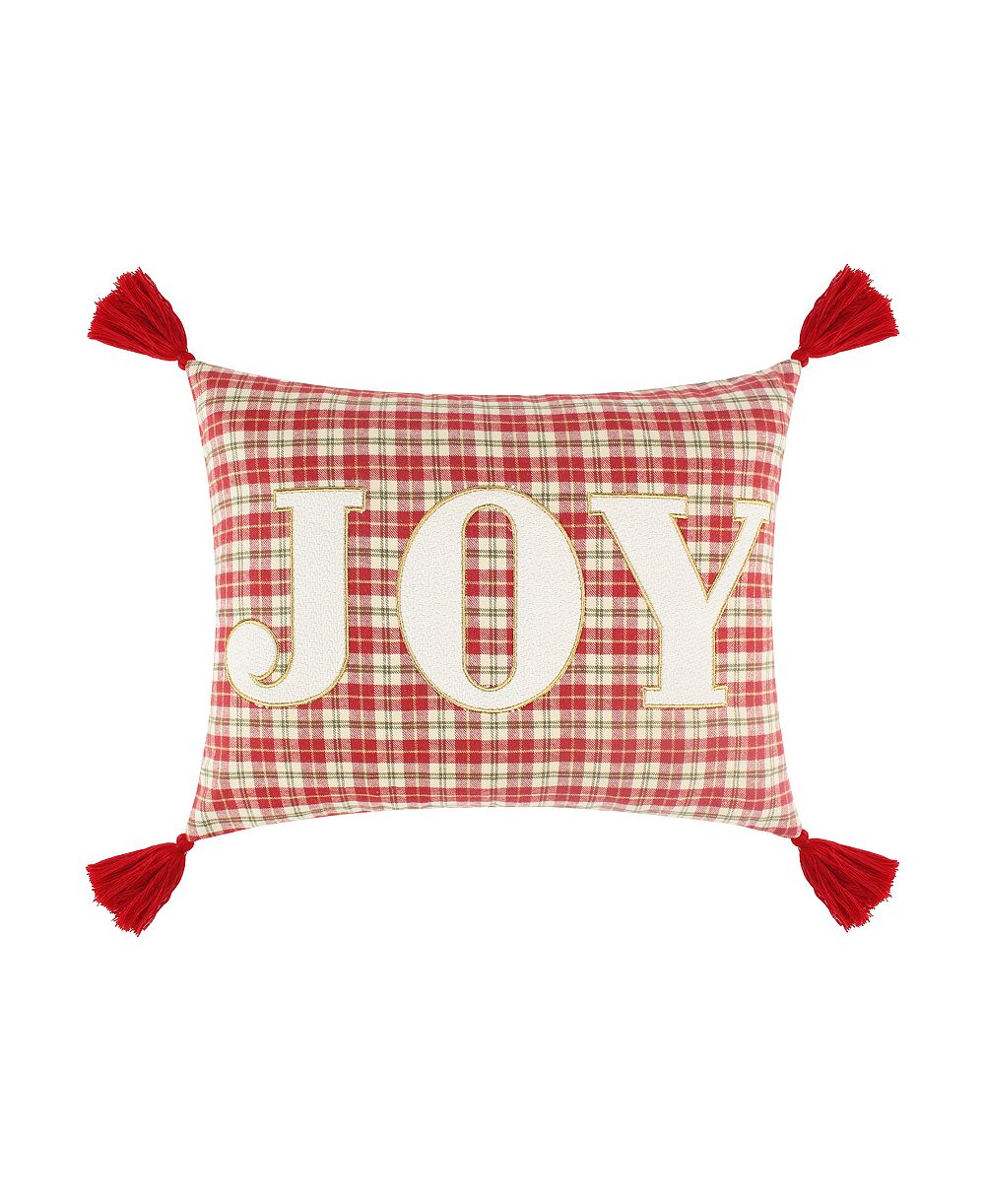 Levtex Home для Рождества декоративная подушка с кисточками, 14" x 18"
