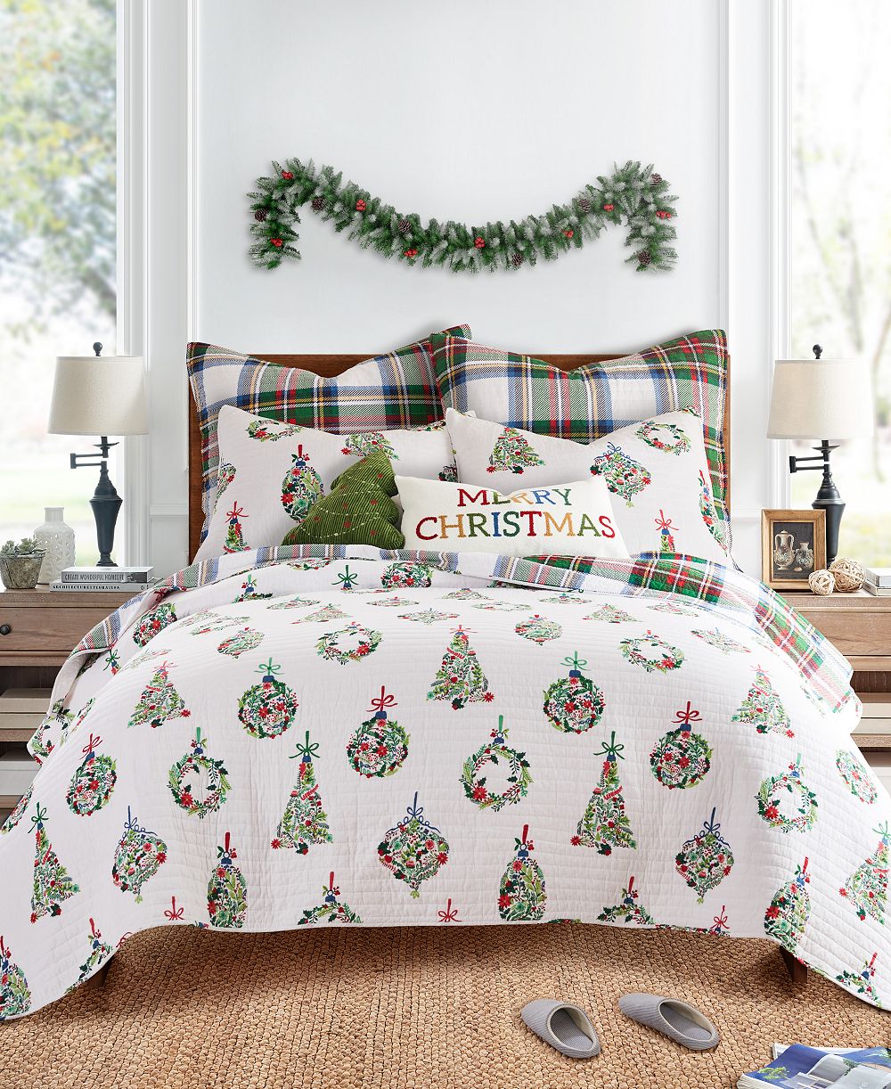 Levtex Home Праздничный комплект из 2-х покрывал Reversible, Twin/Twin XL