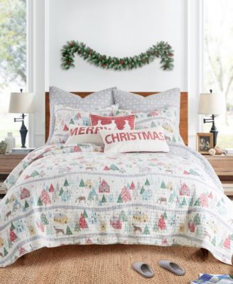 Levtex Home Joulset Holiday Reversible 3-Pc. Quilt Set, King/California King