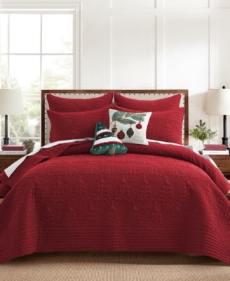 Комплект стеганого покрывала Levtex Home O Christmas Tree, 3 предмета, Full/Queen