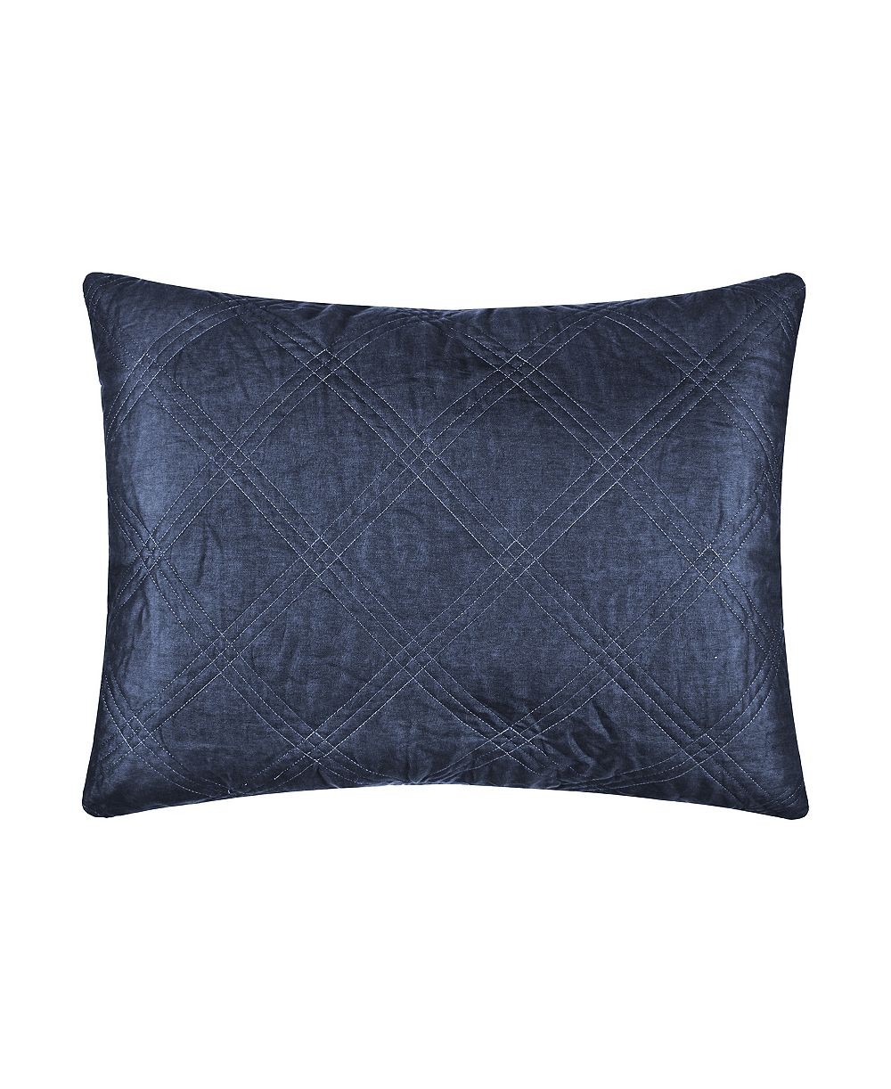 Levtex Home Washed Linen Relaxed Textured Quilted Sham, King