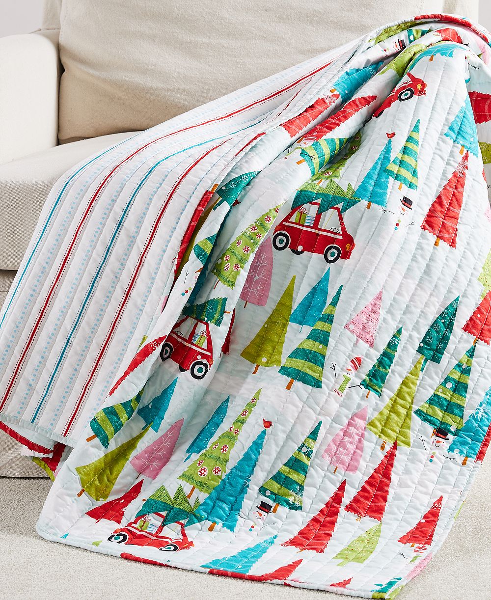 Levtex Holly Jolly стеганое покрывало 50" x 60"