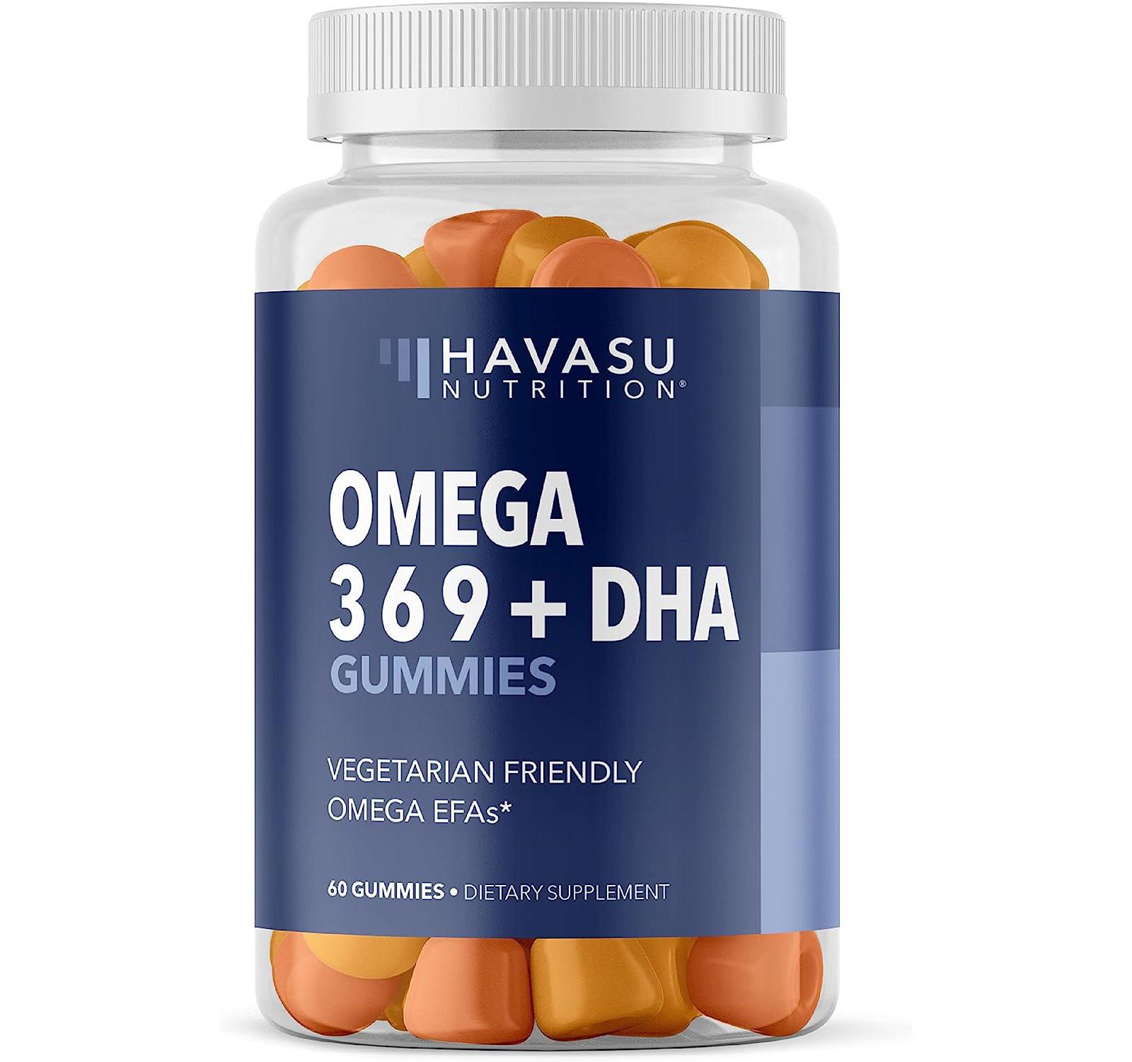 Желейные витамины Omega + DHA, вкус лимона и апельсина, Havasu Nutrition, 60 шт