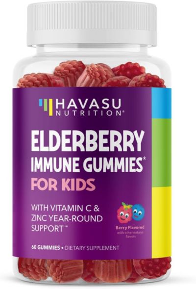 Желейные витамины Elderberry для детей, добавка для иммунной системы, Havasu Nutrition, 60 шт