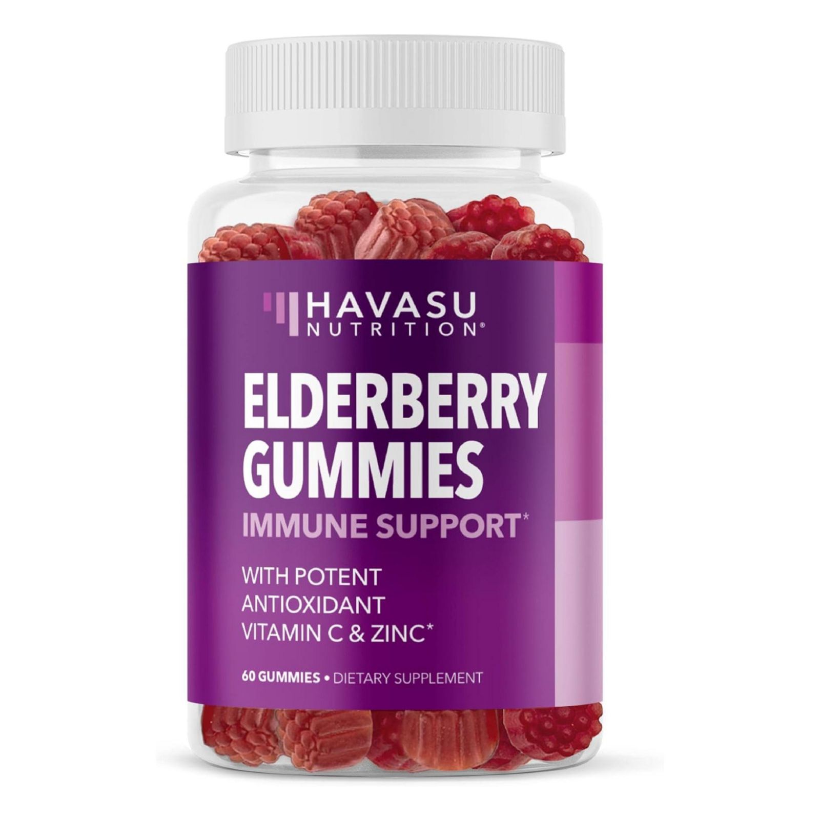 Havasu Nutrition Желейные конфеты с черной ягодой для иммунитета, 60 шт