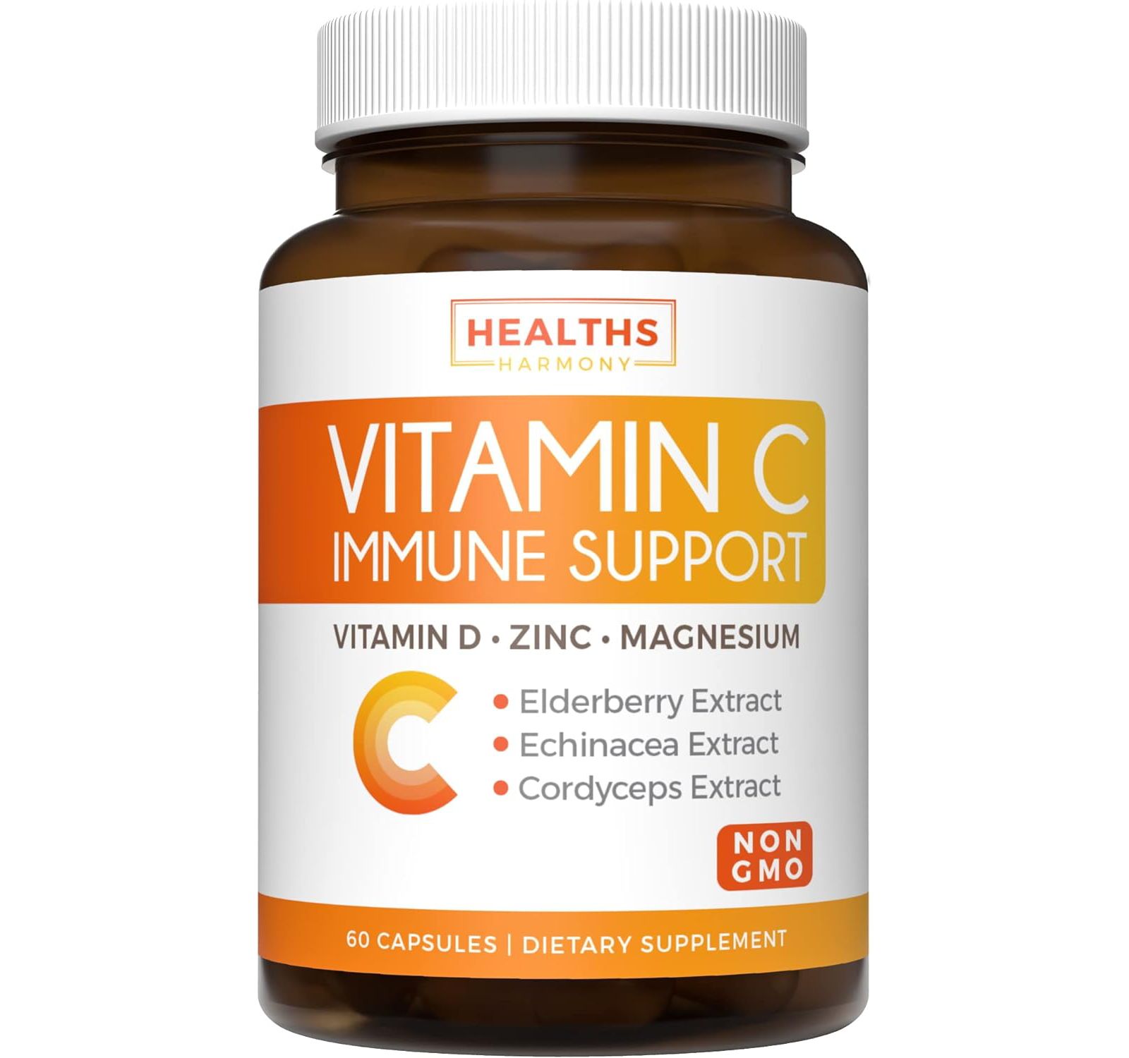 Капсулы Health's Harmony Vitamin C Immune Support, 60ct