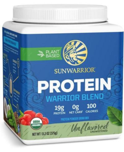 Warrior Blend, Unflavored, Sunwarrior, протеиновый порошок 375gm