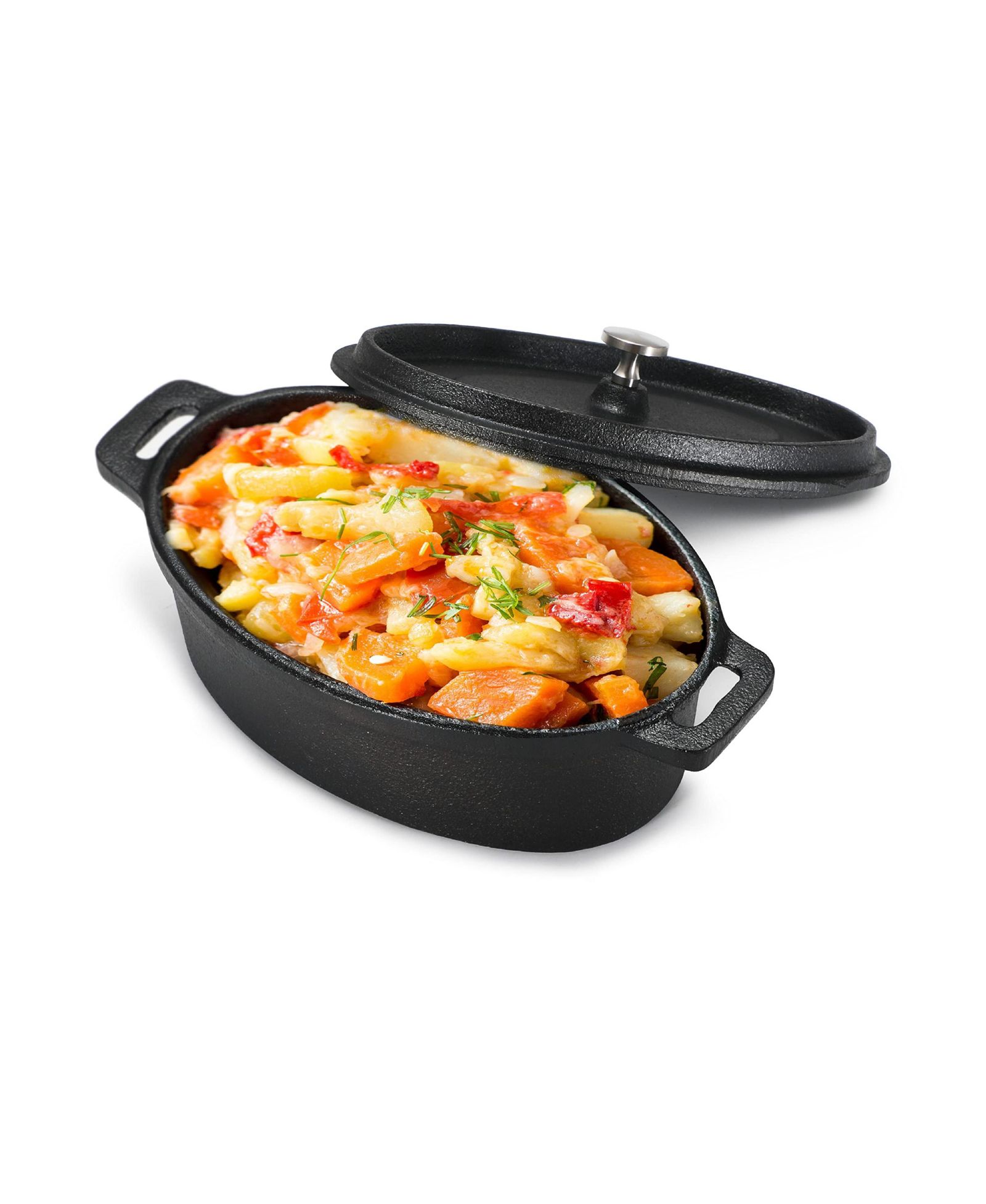 Мини-кастрюля Commercial Chef 0.63-Qt., чугун с антипригарным покрытием