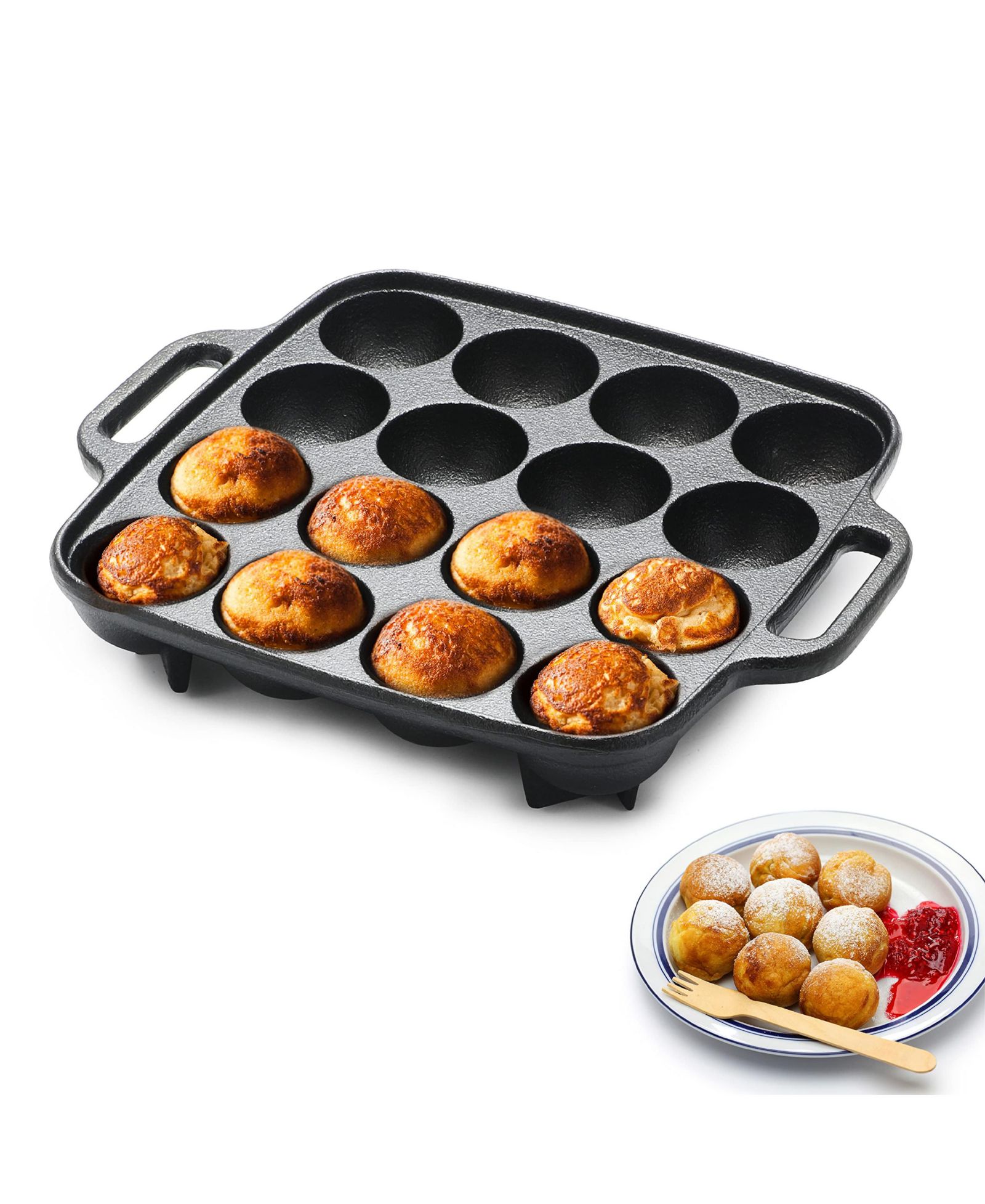Commercial Chef чугунная форма для выпечки, долговечная, для духовки