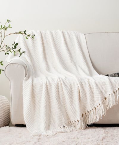 Декоративный плед Battilo Classic Textured Woven Micro Chenille, 60" x 80"