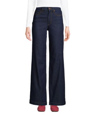 Lands' End Petite Recover брюки с высокой талией и широкими штанинами