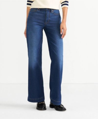 Женские джинсы Lands' End Recover High Rise Wide Leg
