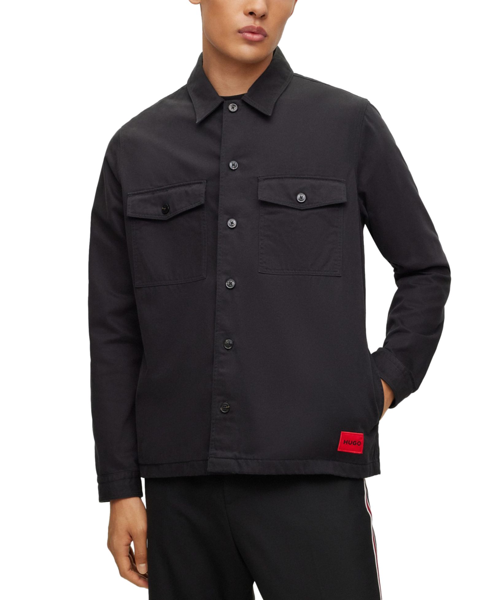 HUGO by Hugo Boss Men's Oversized-Fit Shirt Jacket