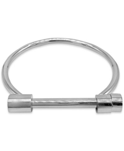 ADORNIA 14k Gold-Plated Screw Closure Bangle Bracelet