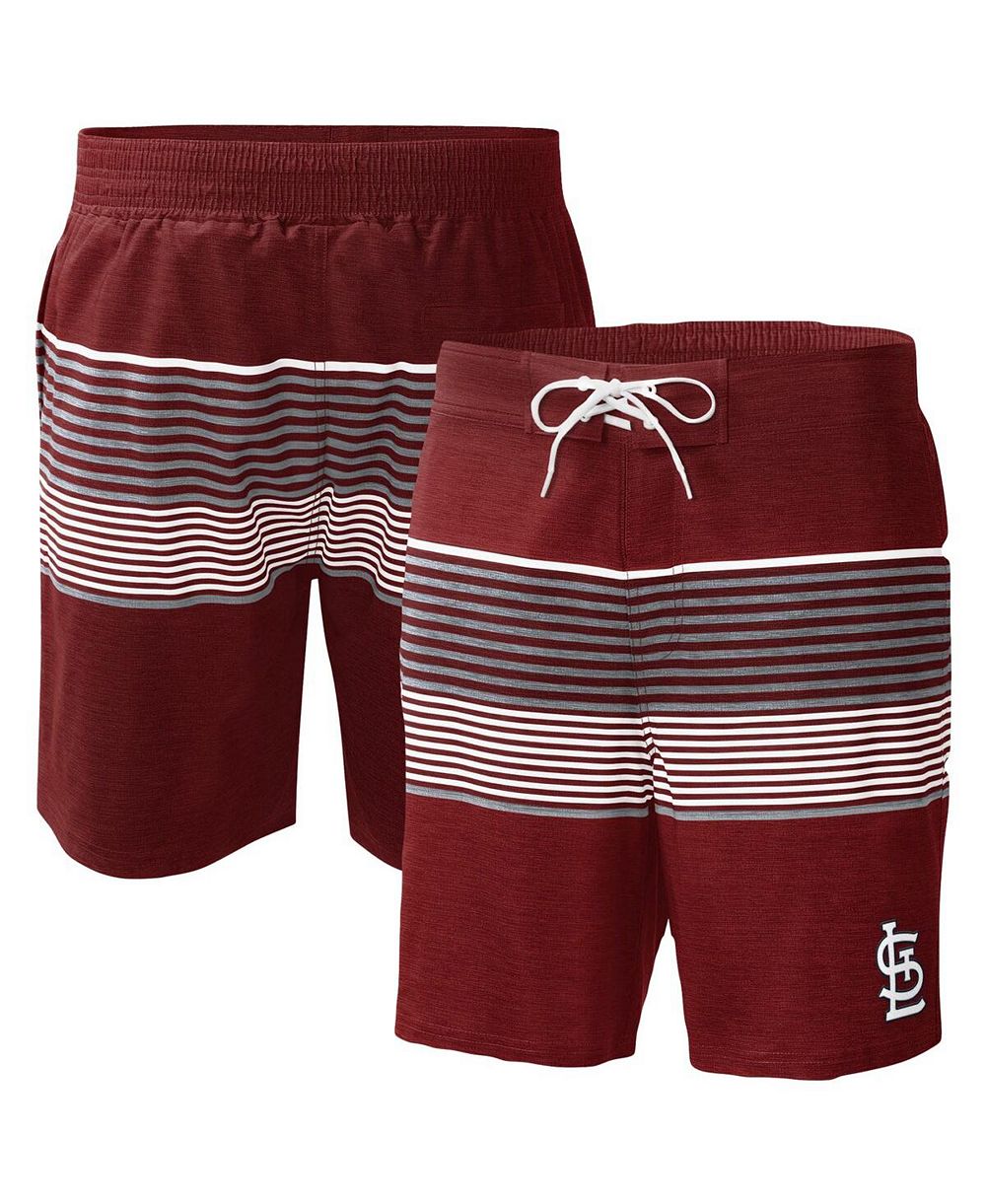Men's G-III Sports by Carl Banks Red St. Louis Cardinals Coastline Volley Swim Shorts