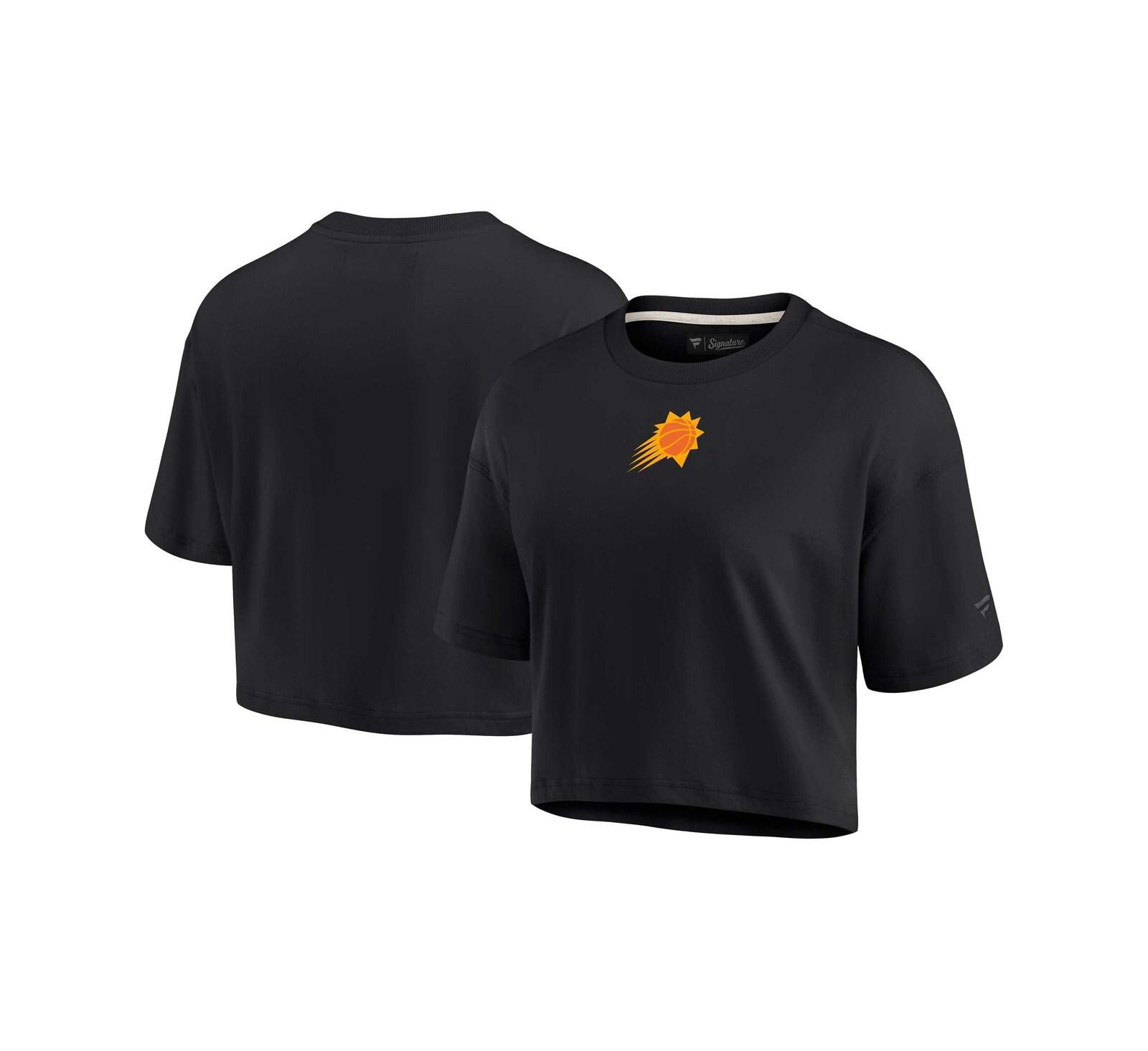 Женская укороченная футболка Fanatics Signature Phoenix Suns, черная