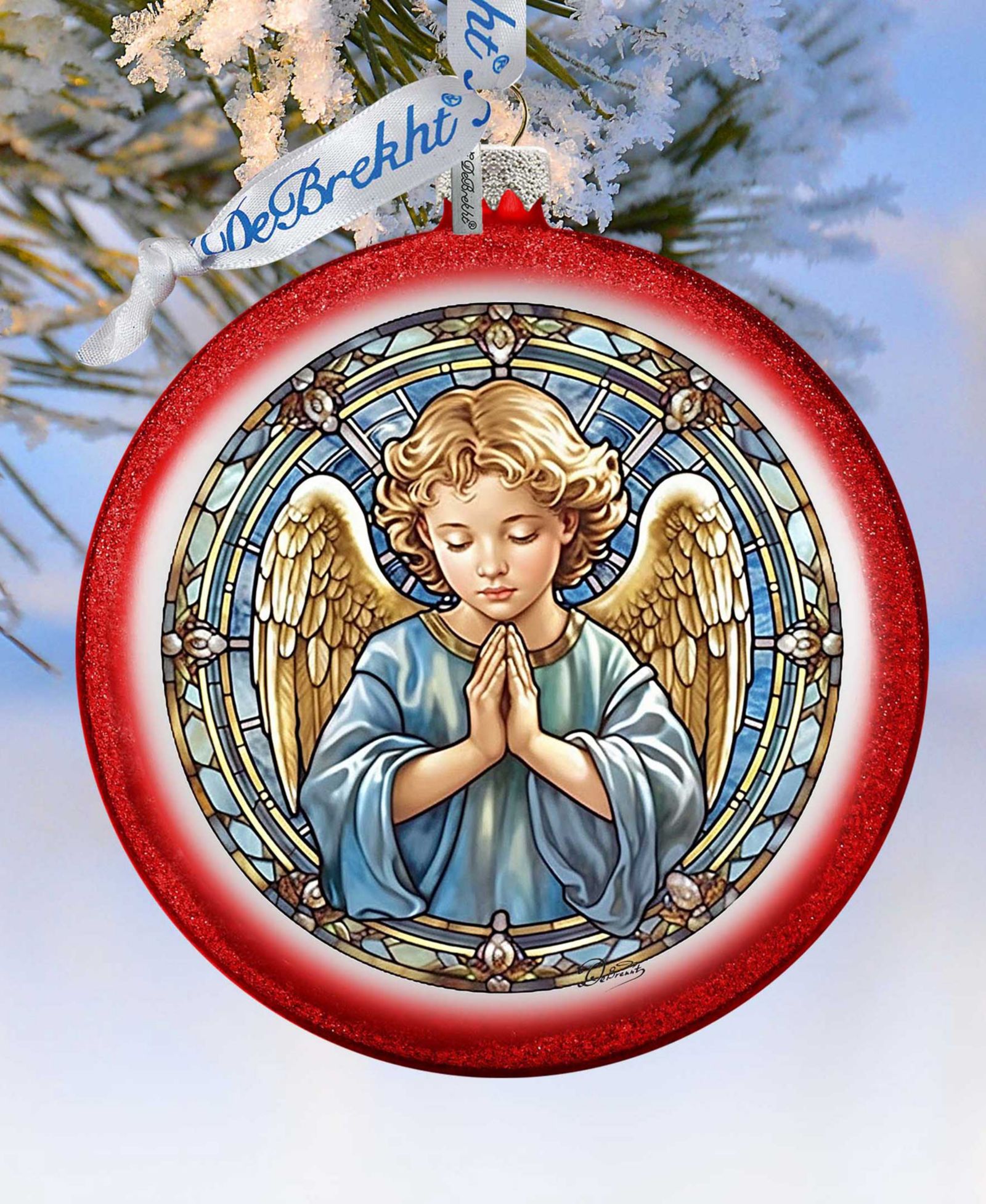 Елочные украшения Designocracy Little Angel Ball Mercury Glass