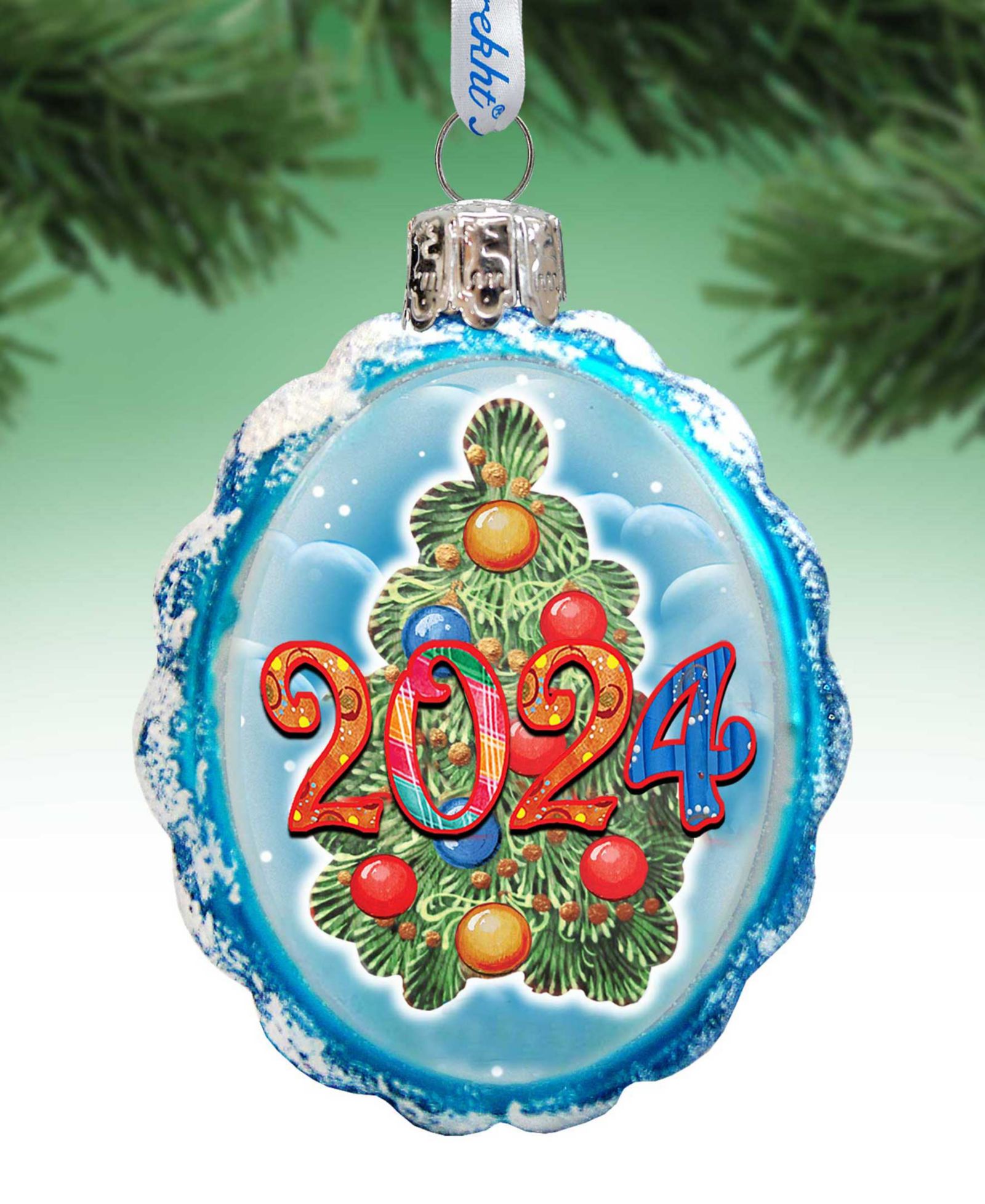 Designocracy 2024 рождественские елочные украшения Mercury Glass G. DeBrekht