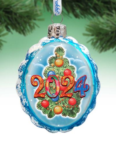 Designocracy 2024 рождественские елочные украшения Mercury Glass G. DeBrekht